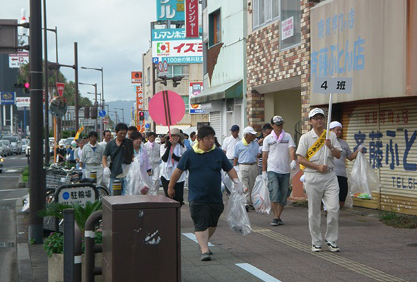 宮崎地区道路愛護デー清掃活動